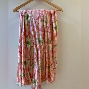 Vintage!! Maxi with floral design. Fits like an XL
